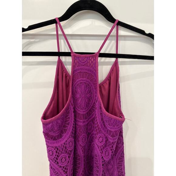 Vava by Joy Han Purple Lace Racerback Sundress, XS - Picture 8 of 8